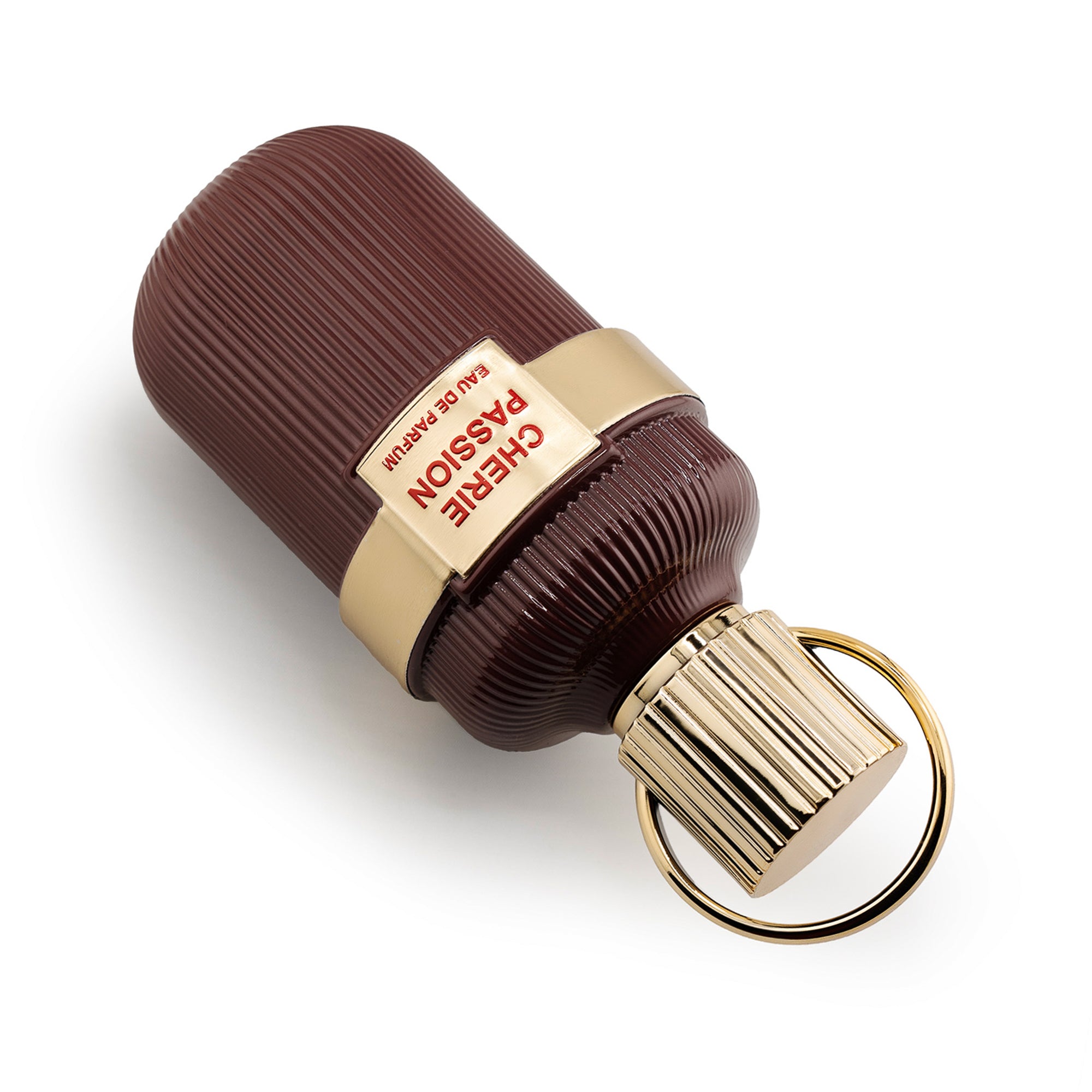 Cherie Passion Perfume Bottle Lying down By La Parfum Galleria