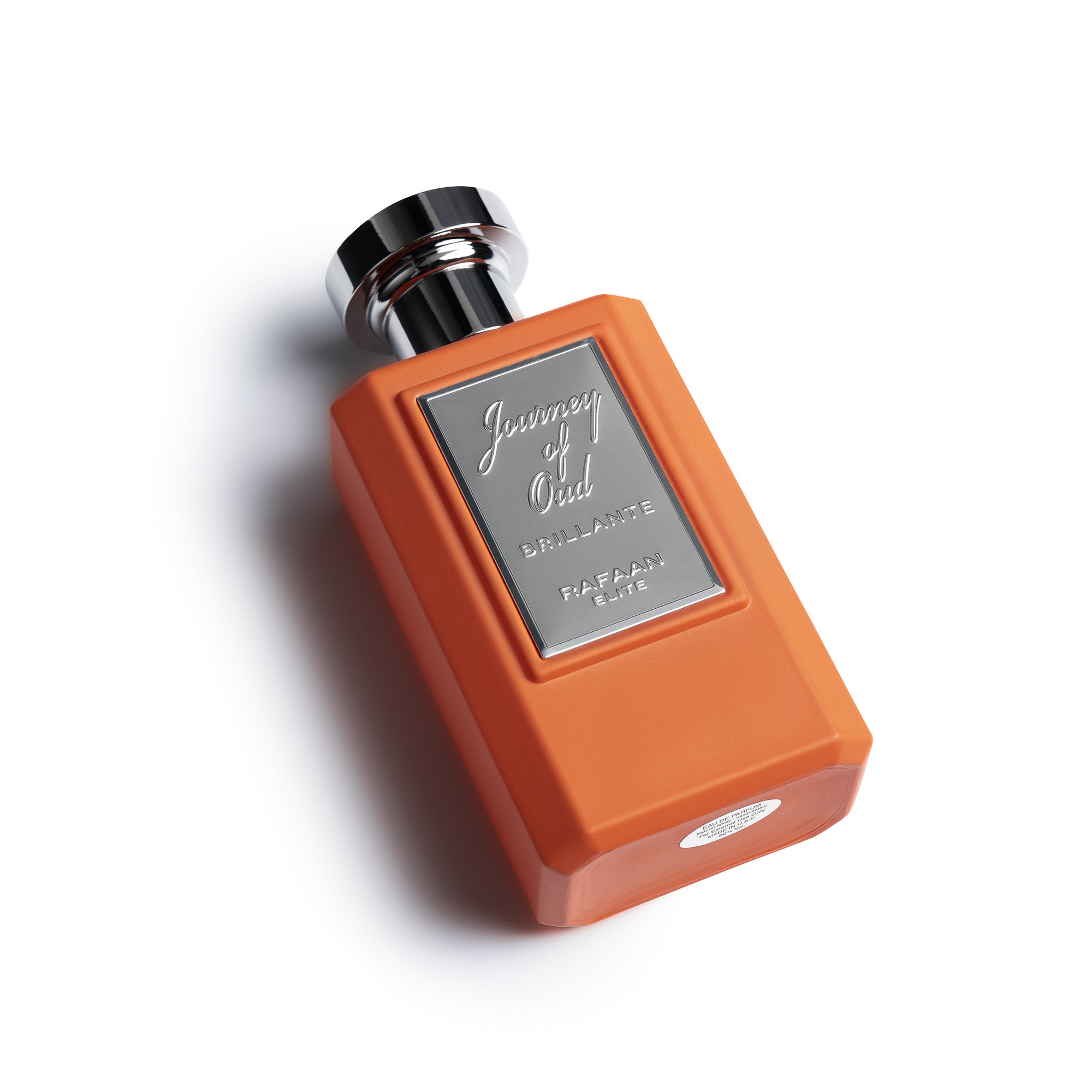 Journey of Oud Brillante Perfume Bottle Lying Down By La Parfum Galleria