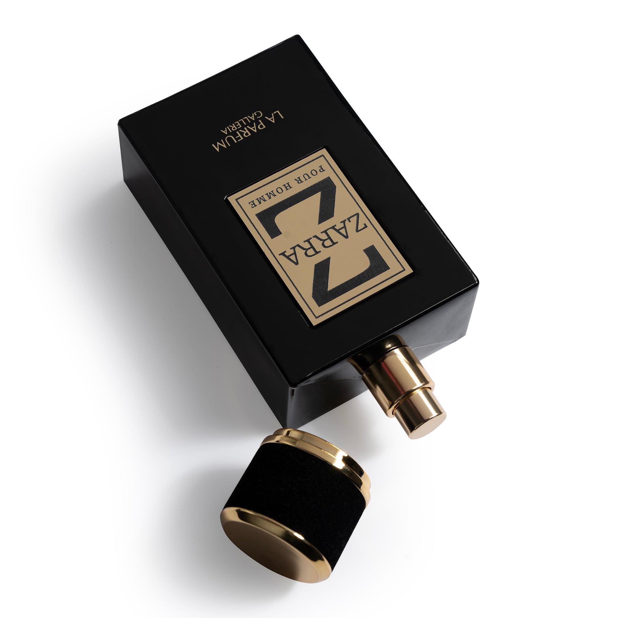 Zarra Perfume Bottle With Cap off By La Parfum Galleria