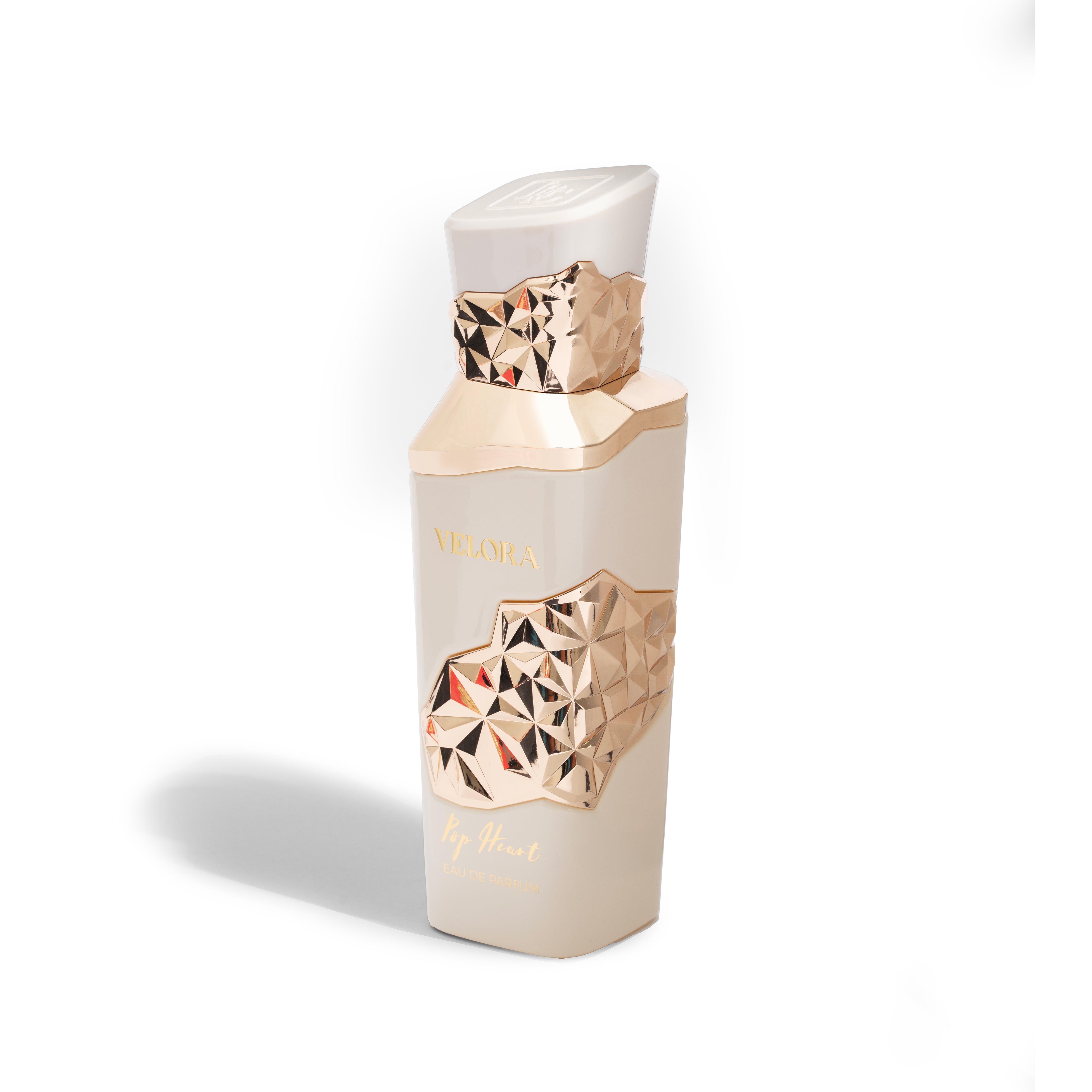 Velora Pop Heart Perfume Bottle Slightly Tilted By La Parfum Galleria